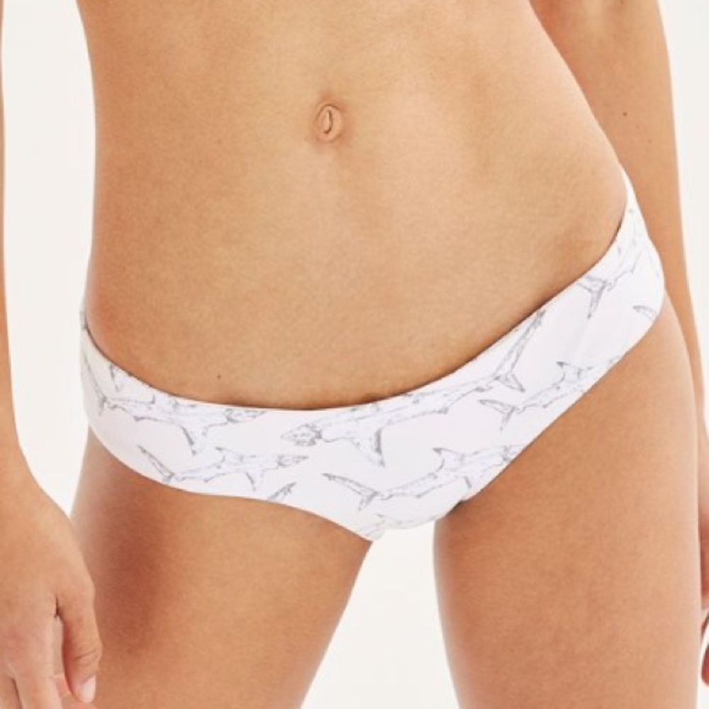 Boys + Arrows Fish outta Water Shark Bikini Bottoms, Size M